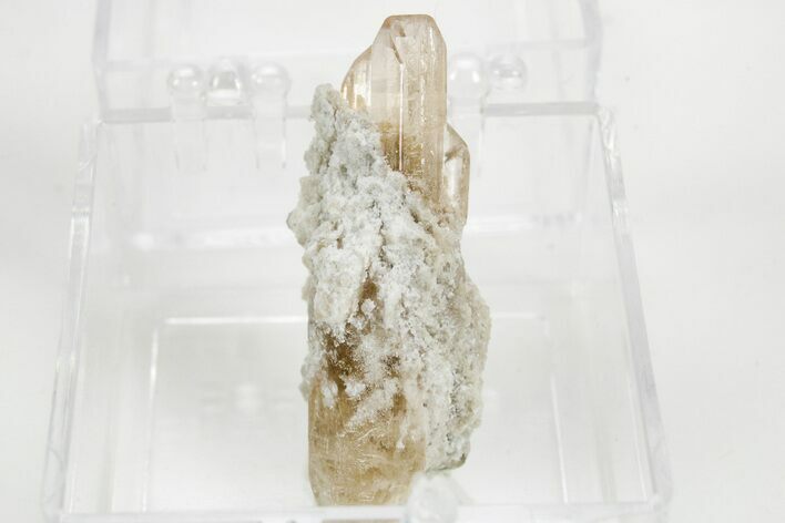 Lustrous Champagne-Pink Topaz Crystal - Utah #374468